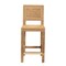 Bali & Pari Anfield Modern Bohemian Natural Seagrass and Mahogany Wood Counter Stool 243-13486-ZORO - alternate 7